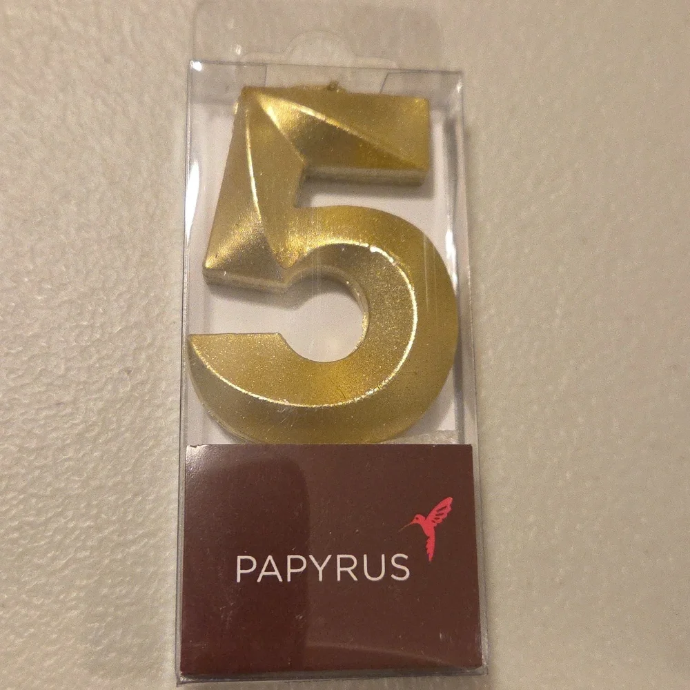 New Papyrus Gold Cake Candles #5